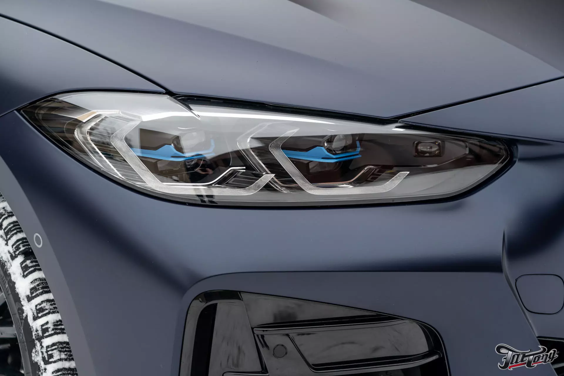 BMW 440i. Оклейка в матовый полиуретан